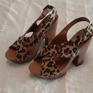 Animal print heels